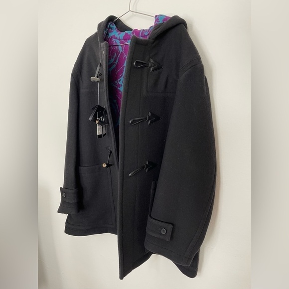 Versace Medusa Duffle Coat Black Wool Silk Blend Size XXL (54 IT) New with Tags - Picture 8 of 14